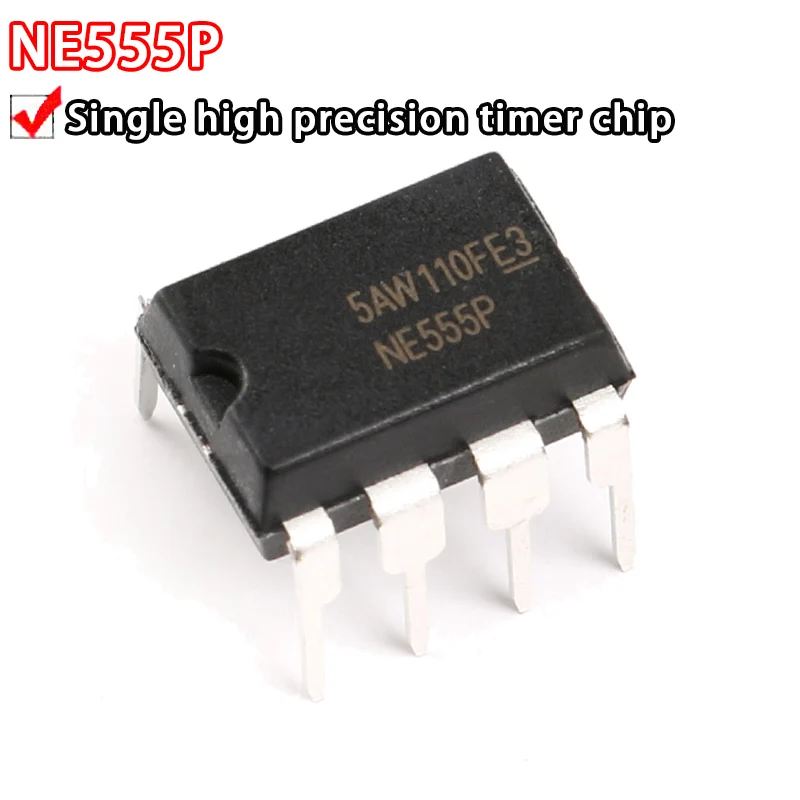 10PCS NE555 NE555P NE555N In-line DIP8 single high precision timer chip