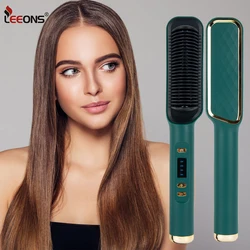 Hair Straightener Brush Electric Hot Comb Hair Straightener Hair Brushes Comb Hot Heating Comb Multifunction Hair Straightener