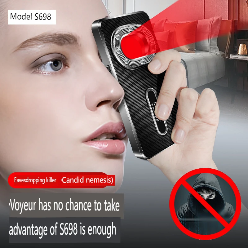 Câmera infravermelha sem fio, Analisa automaticamente hotéis para evitar roubo, Espiando, Monitoramento, Detector de sinal GPS, S698