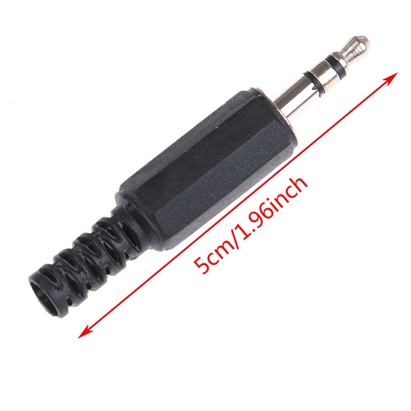 Mono Stereo Audio Jack Plug, 3.5mm, 3 Pole Headphone, conector macho, solda DIY