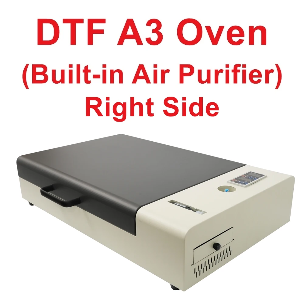 

350x500MM Thermal Heat Transfer Printer Oven Built-in Smoking A3 DTF Film Heating Stamping Device for T-shirt Printing Tools