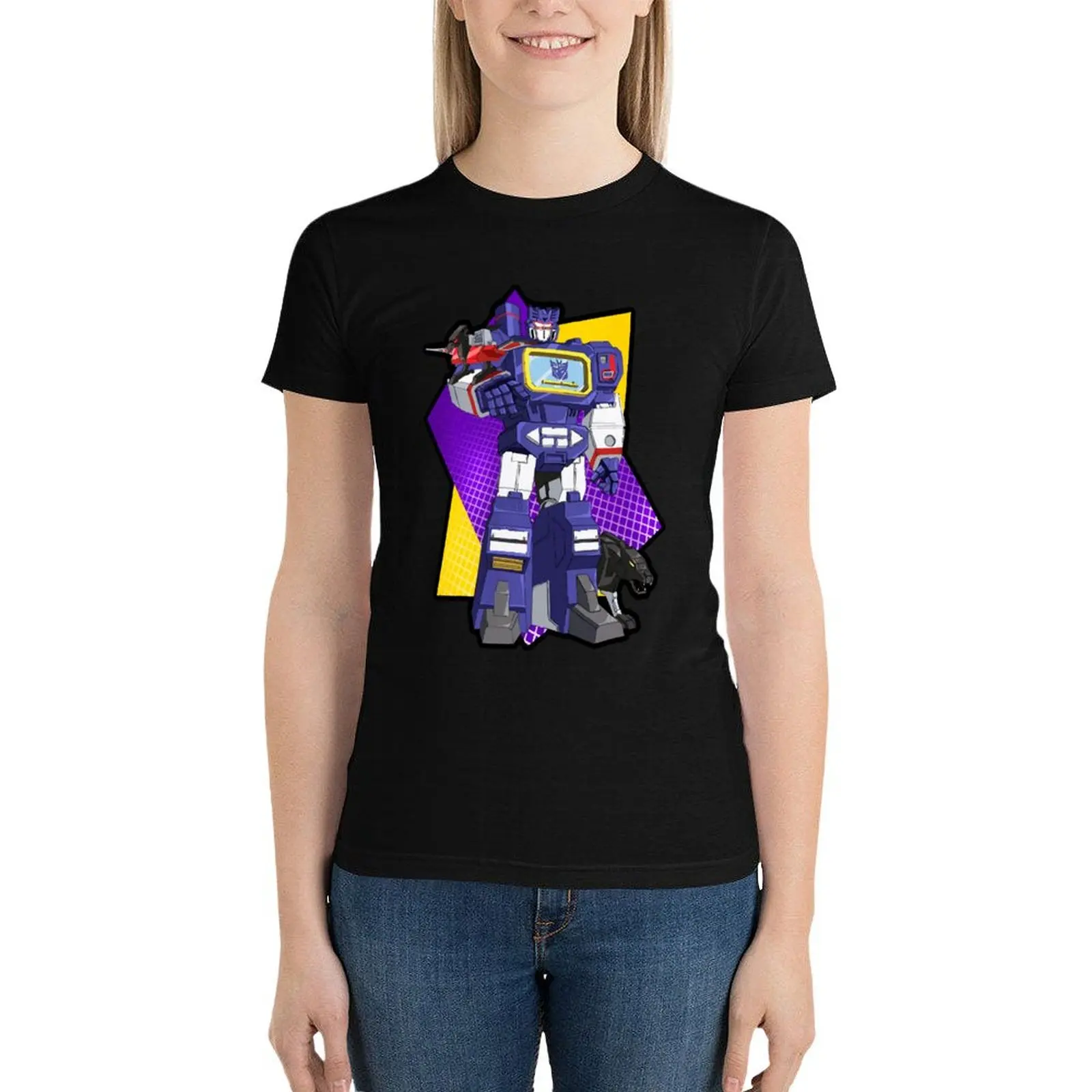 

Soundwave & Team T-Shirt female summer tops hippie clothes shirts graphic tees cat shirts for Women