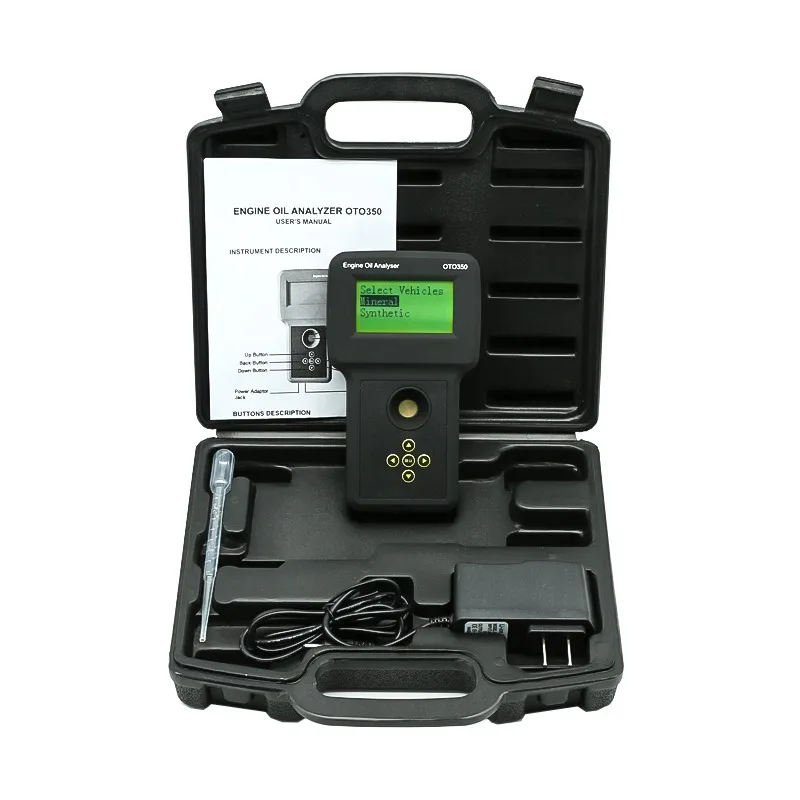 Engine Oil Analyzer OTO350 Motor Oil Tester For Synthetic Standard Motor Oils Work With All Diesel Or Gas Engines