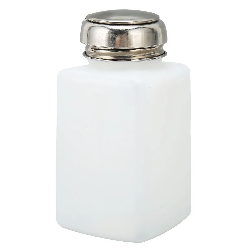 Empty Plastic Push Down Pump Bottle White 11*5cm Empty Liquid Dispenser Lockable Pump Bottle For Cleanser