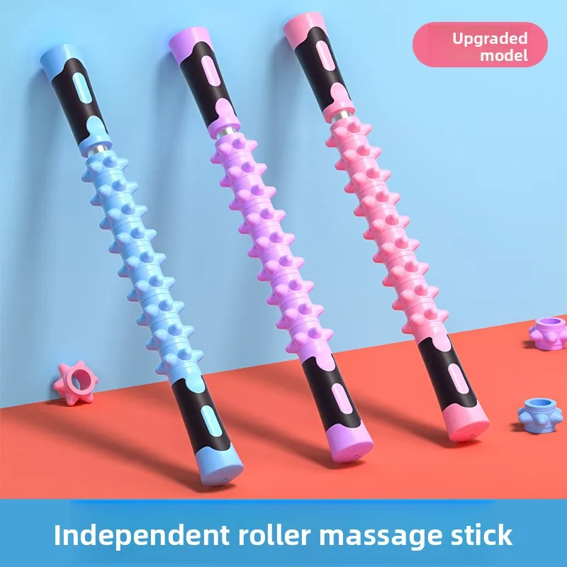 

Массаж икры, шейный отдел позвоночника, спины, меридиан, фитнес-палочка, ролик для релаксации тонких ног, йоги, фасции, палочка