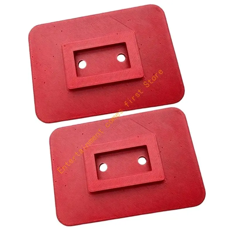 Motorhome Leg Support Plate Set for Camping and Travel Trailer Use, 14x10cm Foot Base Plates, 2 Piece for Rough Terrain 55KD