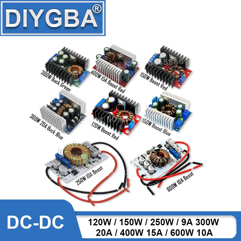 FDKJGECF DC-DC Boost Converter Step Down Buck 120W / 150W / 250W / 9A 300W / 300W 20A / 400W 15A / 600W 10A