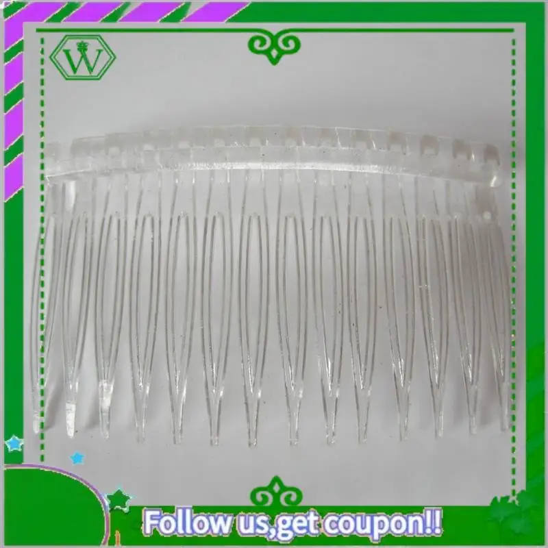 

Latest-40 X Transparent Color Plastic Hair Clips Side Combs Pin Barrettes 70X40mm