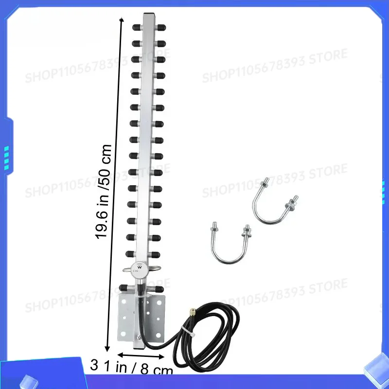 2.4GHz WiFi Antenna 25dBi 50.00X8.00X4.00 Cm Outdoor Directional Signal For Wireless Router Frequency Range 2400-2500MHz
