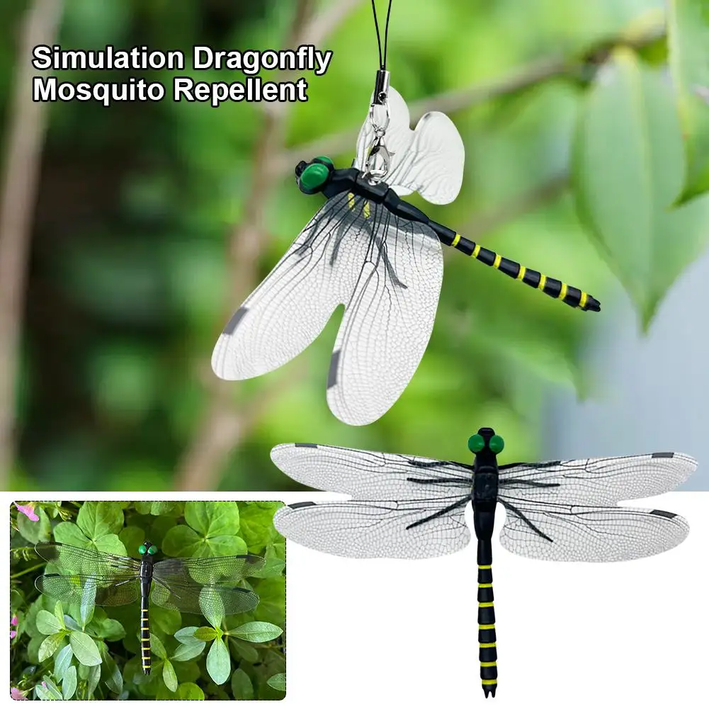 3D Simulation Dragonfly Figure Ornaments Realistic Dragonfly Insect Model For Outdoor Mosquito Repellent Garden Decor 1/4/10pcs