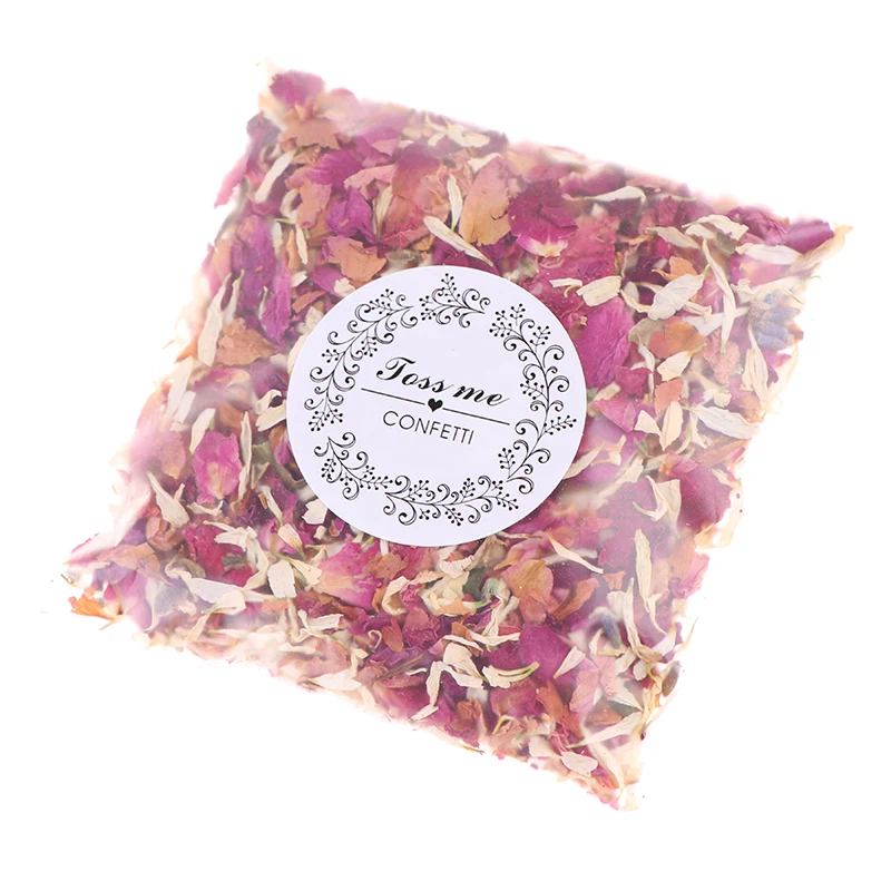 10g/bag Wedding Confetti Dried Flower Petals Biodegradable Rose Petal Wedding