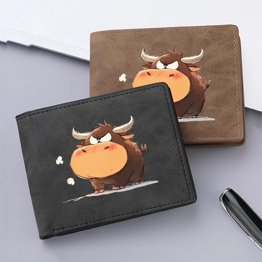 Men's Custom-pattern Short Wallet, Trendy Retro-style Wallet, Personalized Credit Card Holder, Men's Wallet