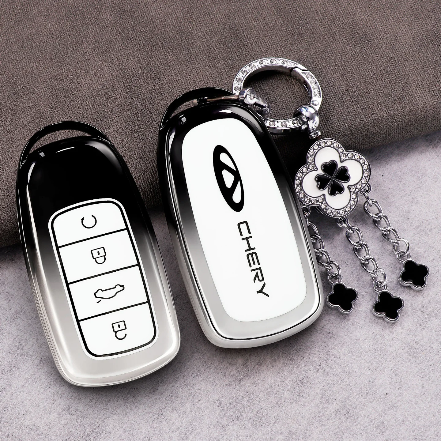 Car Remote Key Case Fob Cover Bag For Chery Tiggo 8 Pro Tiggo 8plus New 5 Plus 7pro Max Omoda 5 C5 Modod Protector Accessories 4