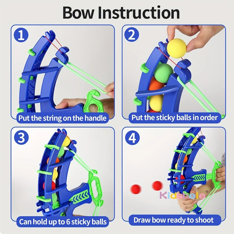 لعبة الرماية العائلية، مجموعة القوس والهدف للطفل في الأماكن المغلقة والخارجية، لعبة الرماية الممتعة الآمنة للعب الوالدين والطفل #3
