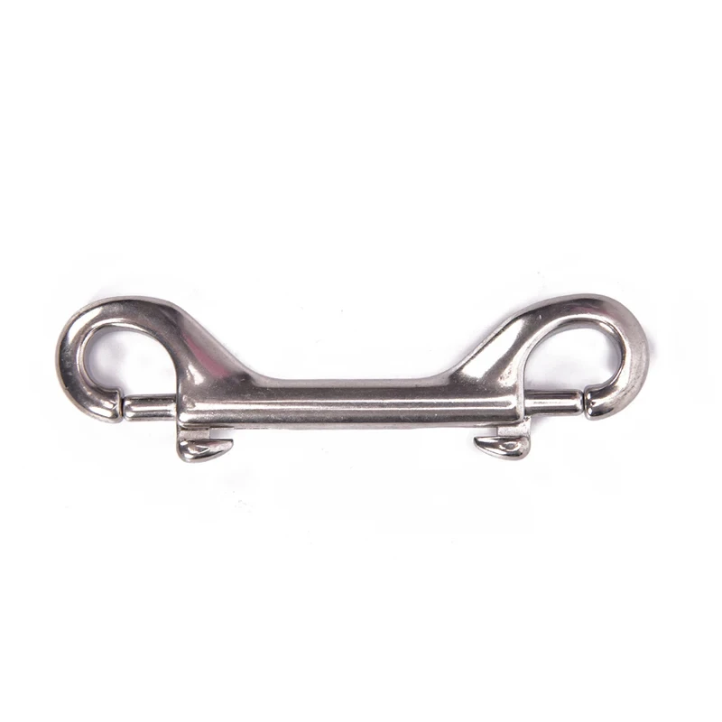 65/88/100mm Doppelendiger Tauchhaken aus Zinklegierung, Karabinerhaken mit Öse, Schnellverschluss-Karabiner, Unterwasser-Tauchzubehör – Detail 5