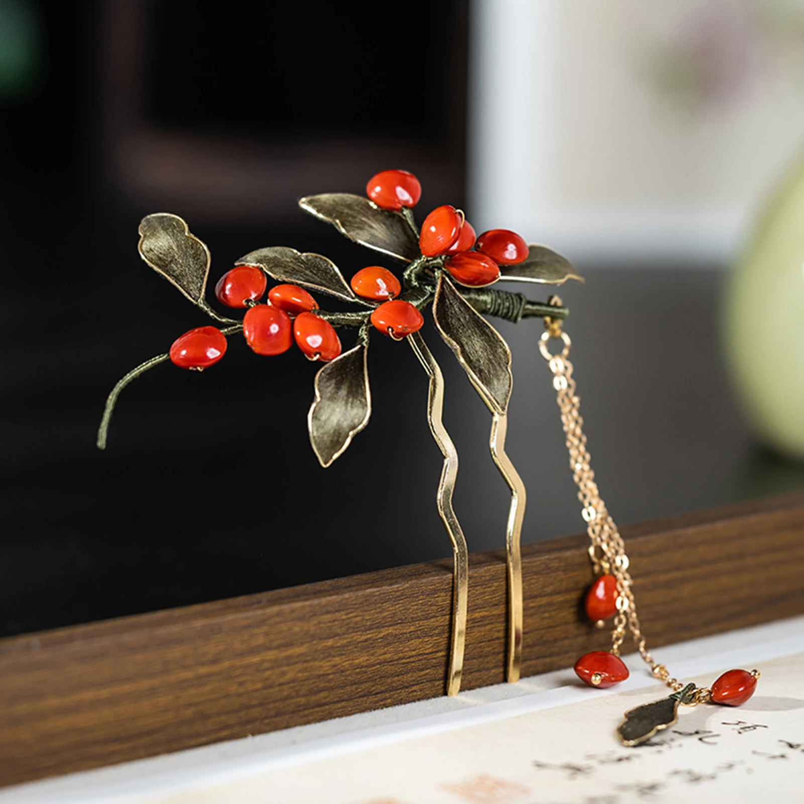 

Chinese Style Flower Tassel Hairpin For Women Elegant Jewelry Hair Stick Hanfu Wedding Metal Hair Accessories Girls Hair Sticks