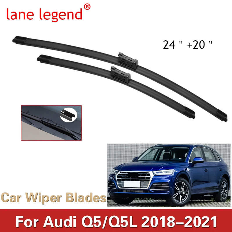 Wiper LHD Front Wiper Blades For Audi Q5 / Q5L 2018 2019 2020 2021 Windshield Windscreen Front Window Cutter Accessories 24