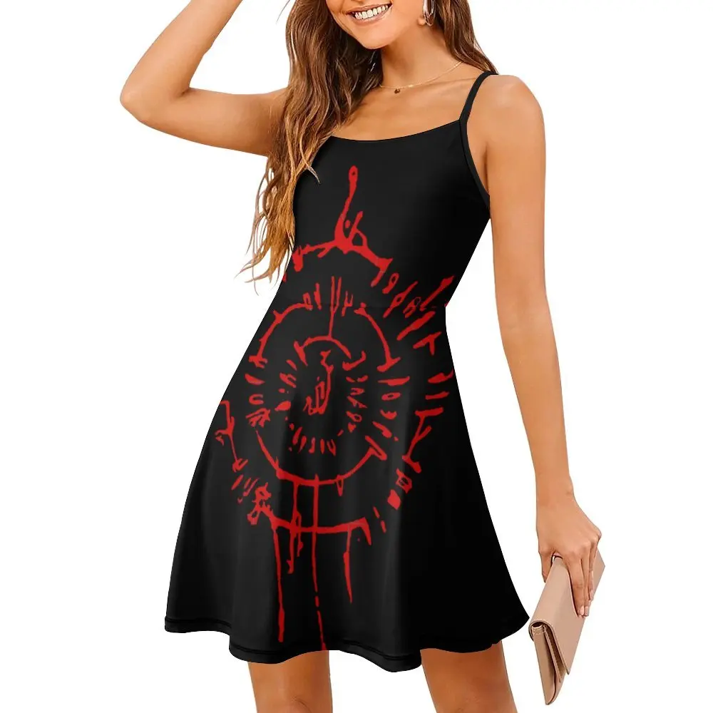 Vestido exótico con tirantes para mujer, ropa de Astarion Adventures BG3, eslinga esencial para mujer, divertido gráfico, cócteles, Humor Grap