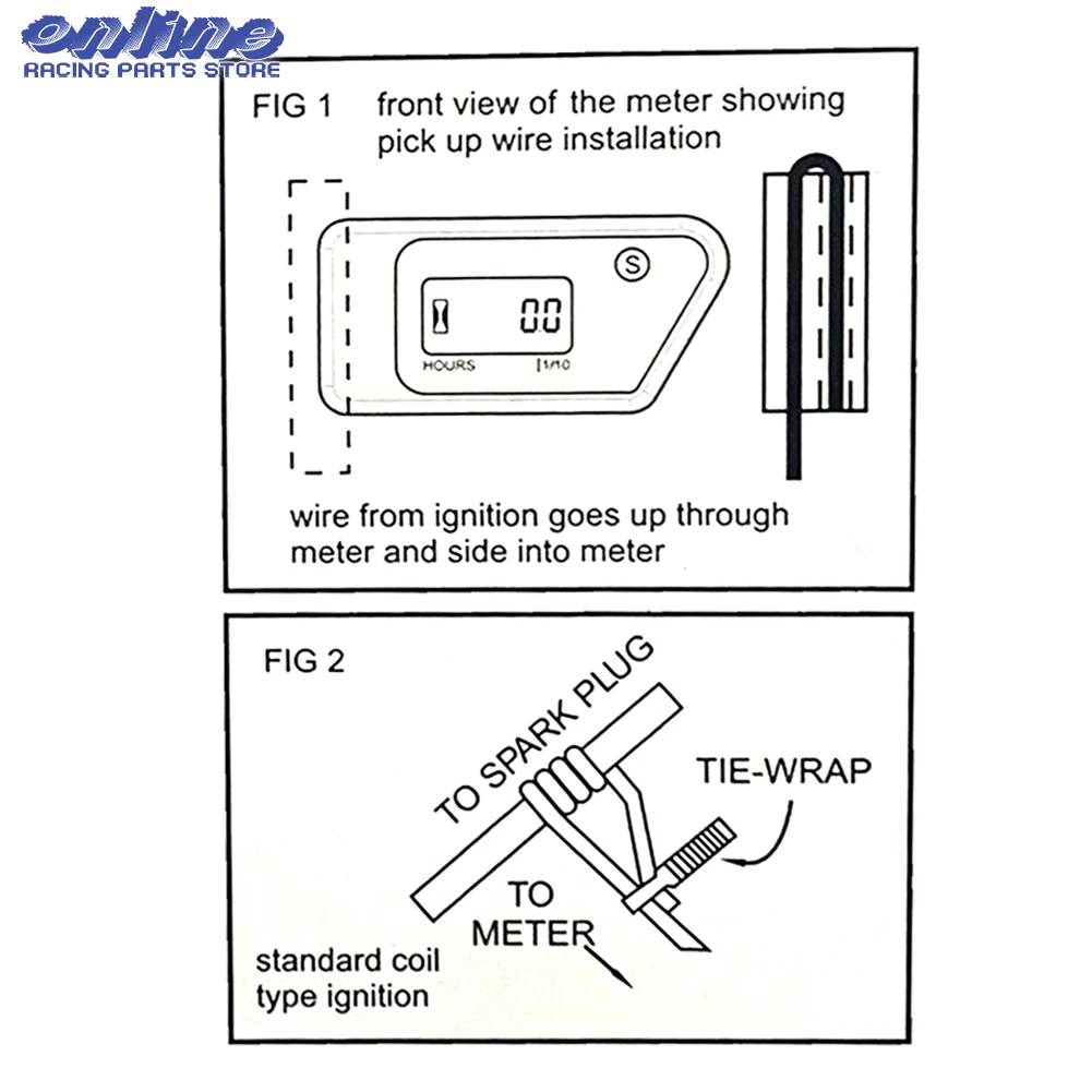 Motorcycle Meter Hour Meter Wireless Resettable Counter Motorcycle Accessories For Motorcycle ATV Motorboat Lawn Mower Generator