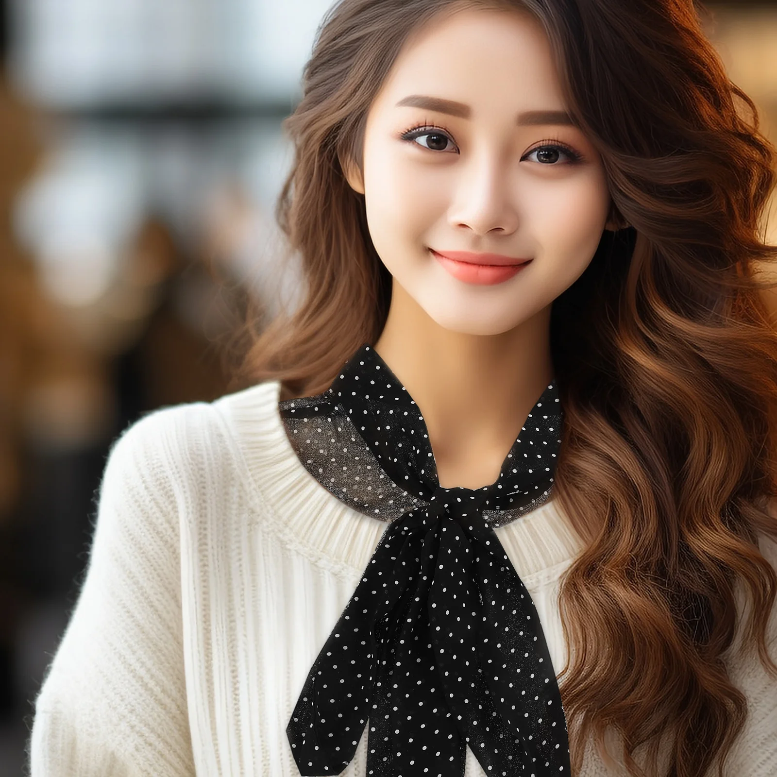 المرأة انفصال النقاط السوداء الدانتيل وهمية طوق نصف قميص طوق للإزالة بلوزة إدراج الطبقات مظهر الموضة الأسود ديكي