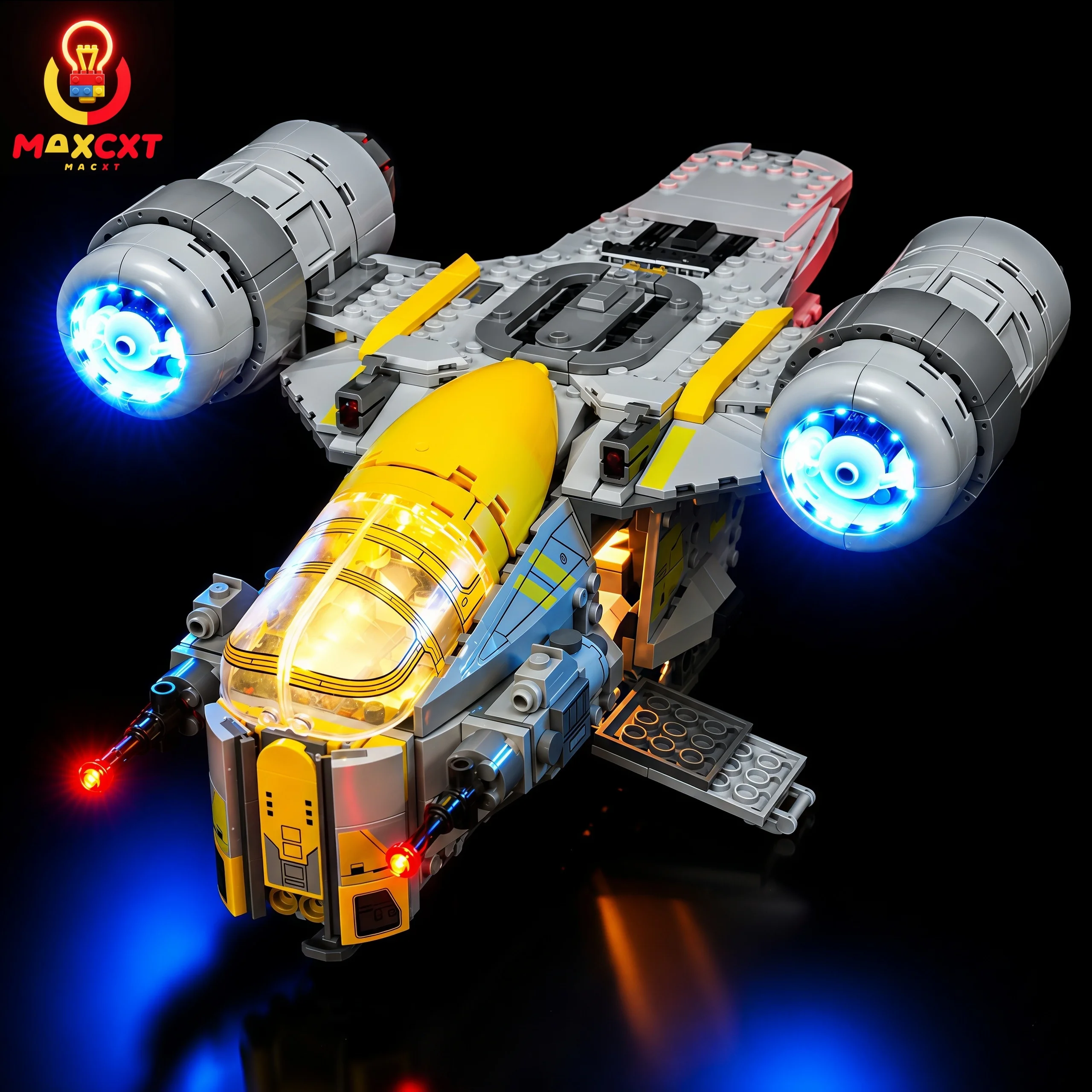 MAXCXT LED Light For LEGO 75447 Star Wars The Razor Crest DIY Decorative Lamp Not Include Lego Building Blocks Set