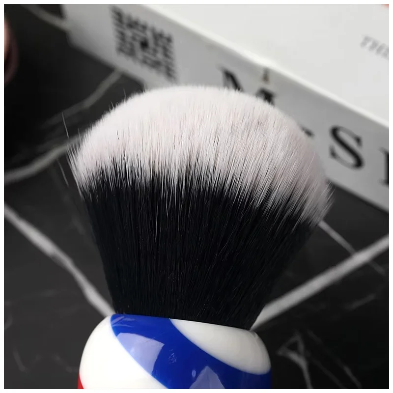 YAQI Ergonomic Handle 30MM Monster Barber Pole Color Shaving Brushes Provide Soft Comfortable Durability Shaving Experience