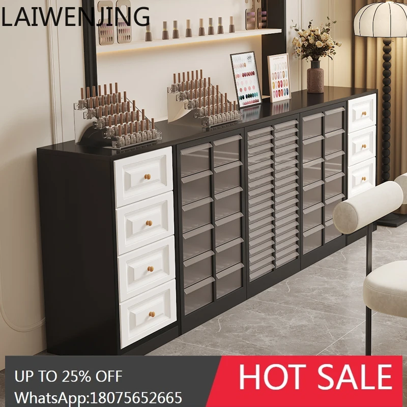 

Nail Art Storage Display Cabinet Drawer Locker Simple and Modern