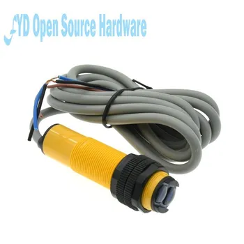 1 adet E18-D80NK DC 5V yansıtıcı engellerden kaçınma sensörü kızılötesi elektrik anahtarı 3-80CM DIY için