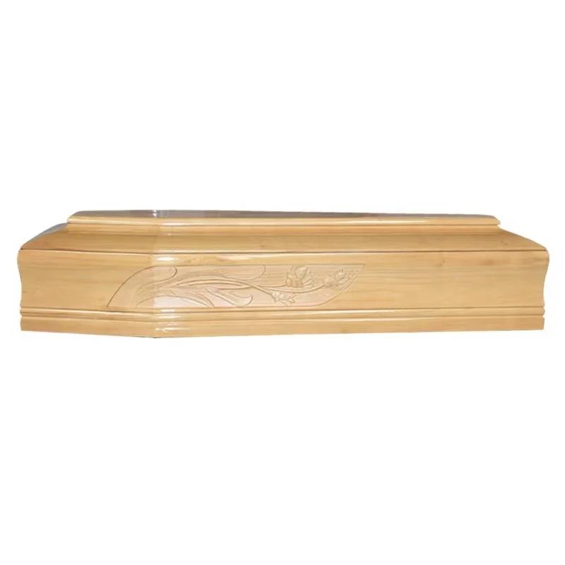 custom.IT087 Funeral Supplies Solid Wood Paulownia Coffin Italy
