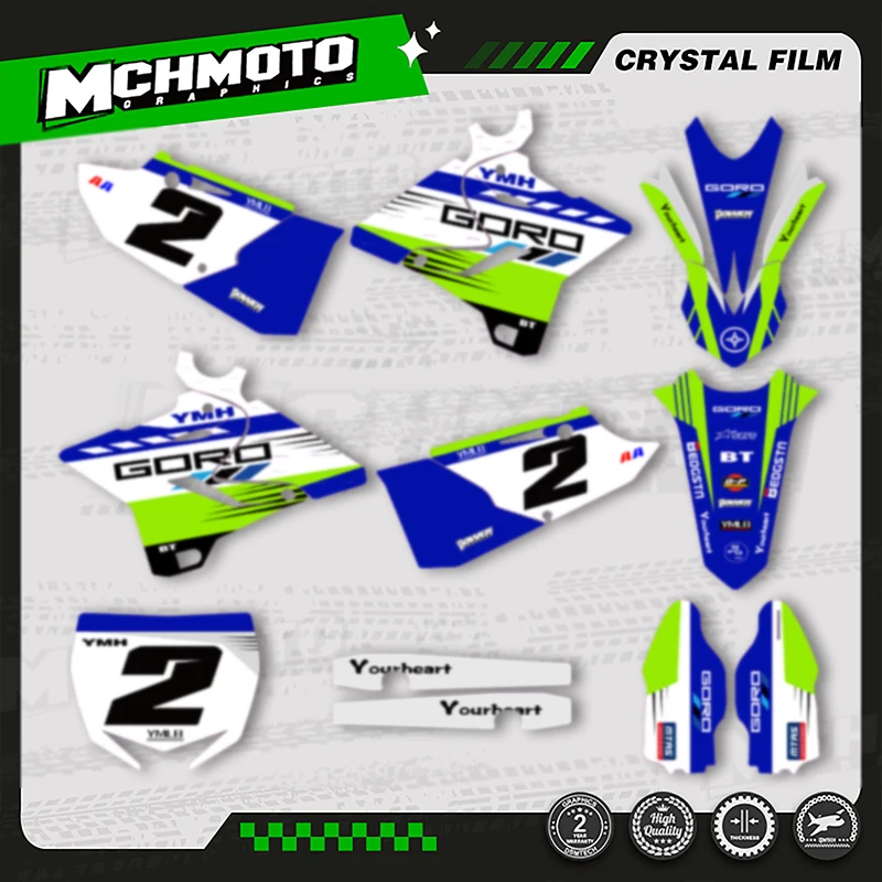 

MCHMFG мотоциклетная графика Байк мотоцикл наклейки наклейки для YAMAHA YZ 125 YZ250 YZ 125 250 2015-2021 YZ250X 2016-2021