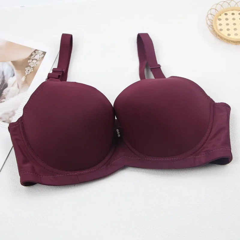 Underwear for Women Sexy Bras Plus Size Bras Minimalist Solid Color Women Lingerie Push Up Bra Attractive Chest Suspenders