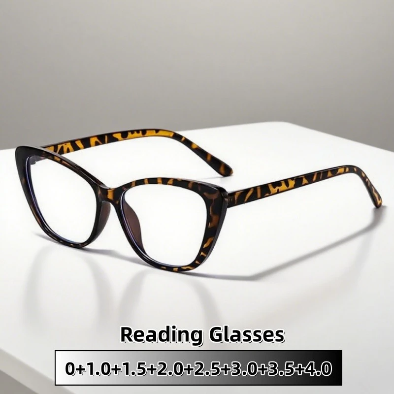 

Personalized Trendy Anti Blue Light Reading Glasses Advanced Ultra Light Comfortable Women Men Business Eyeglasses 0 To +4.0