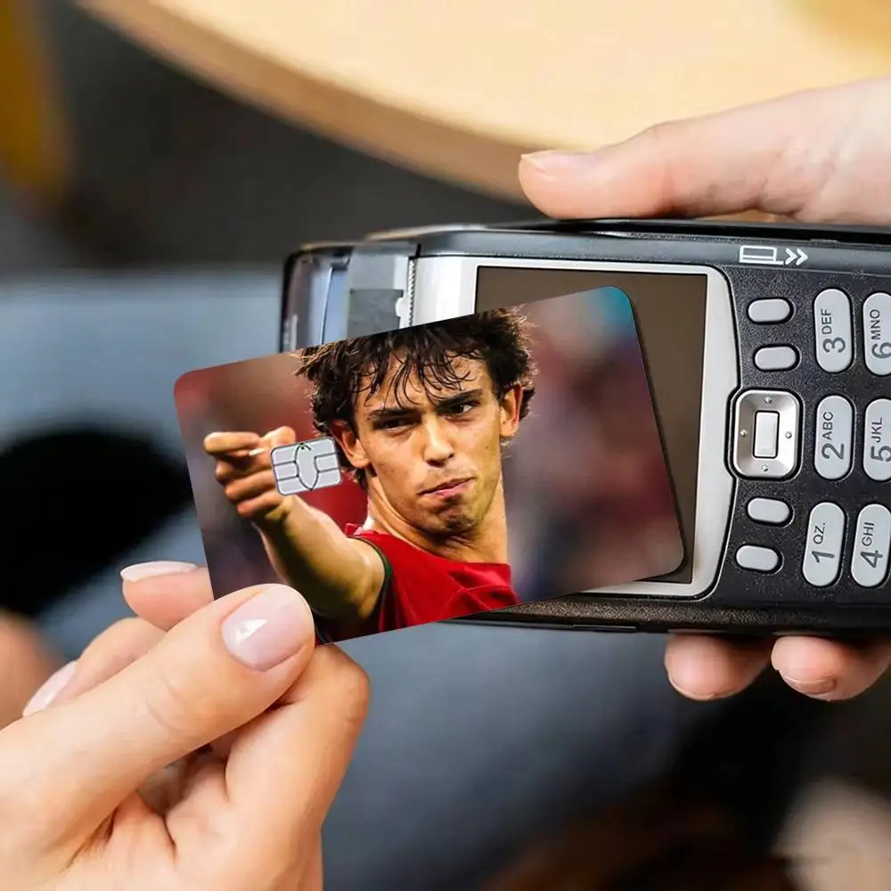 J-Joao Felix Football Credit Card HD Stickers Small Chip Waterproof Sticker Game Card Decal Gift