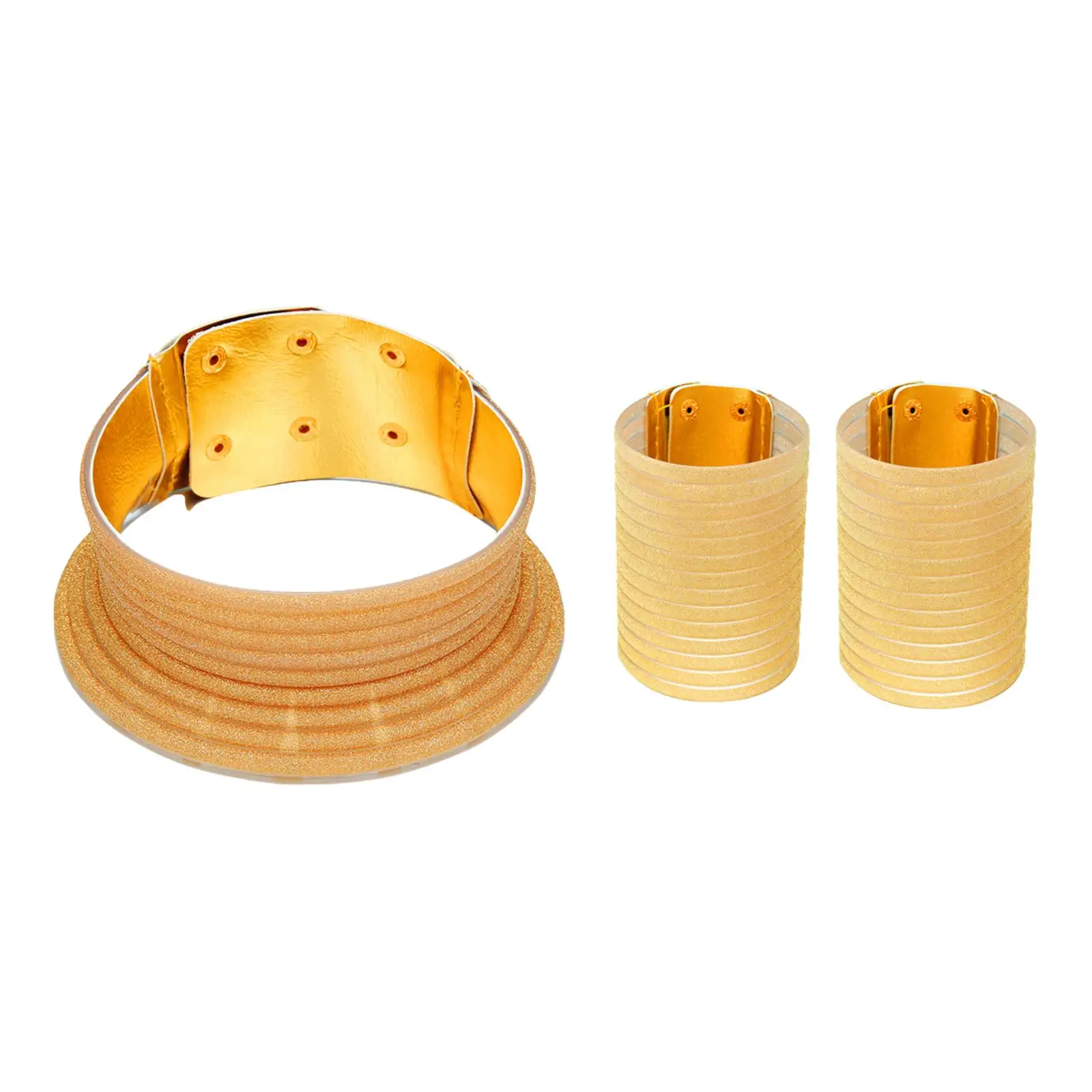 Egyptian Vintage Tribal Necklace Bangle Set African National Choker Collar Statement Jewelry for Women Stage Performance