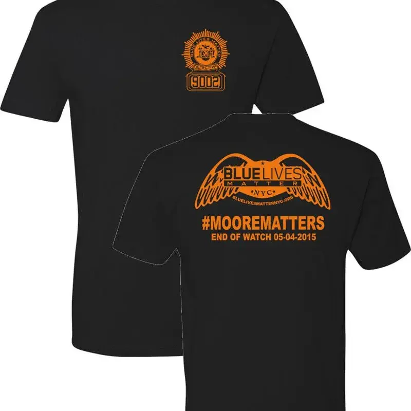 Licensed Blue Lives Matters Moorematters Brian Moore T Shirt 1169