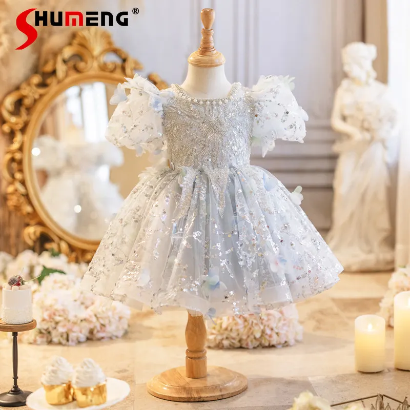 

Пышное платье принцессы для девочек: нарядное платье для выступлений, свадеб и дней рождения