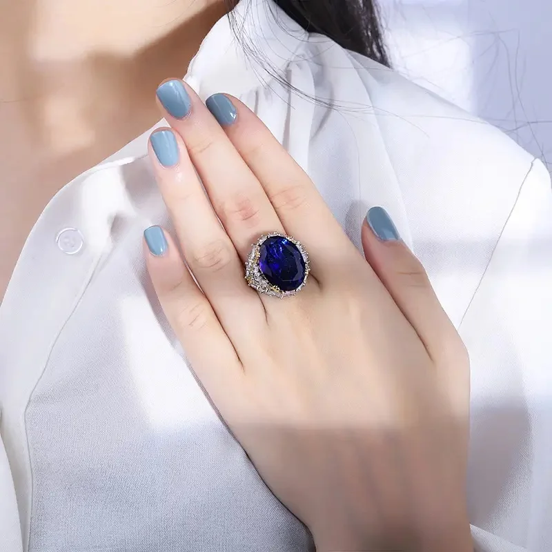 

Huitan Noble Brilliant Finger Rings for Women Aesthetic Trendy Bright Wedding Accessories Delicate Creative Engagement Jewelry