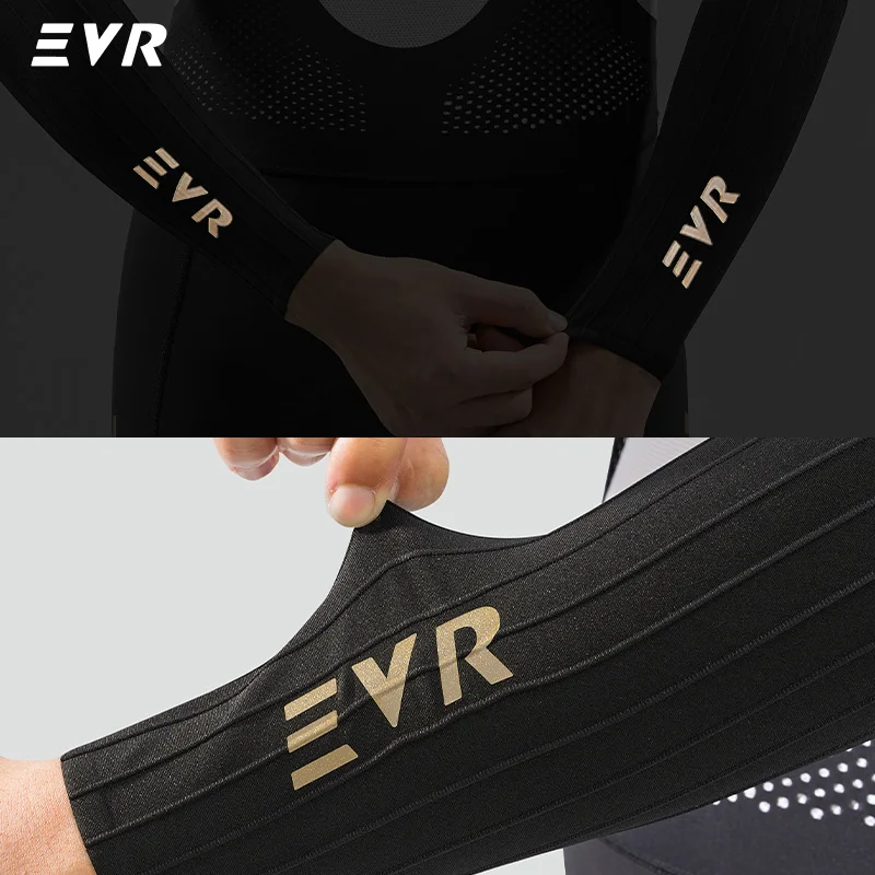 Image 7: Manchons de cyclisme EVR pneumatiques d'été, manchons rafraîchissants, protection solaire, antidérapants, pour hommes et femmes, séchage rapide, protège-bras pour vélo de route