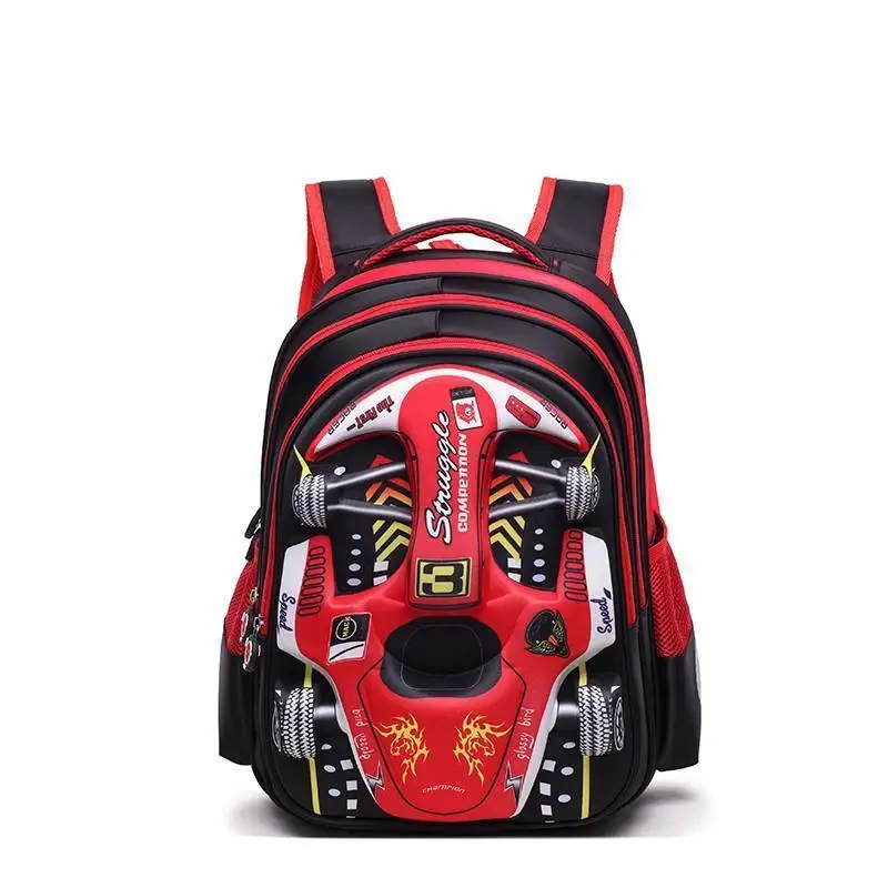 

Waterproof Schoolbag for Boys And Girls Lovely Kids Cartoon Bapa Nylon Material Zipper Closure Briti Sle Vertical Squ...