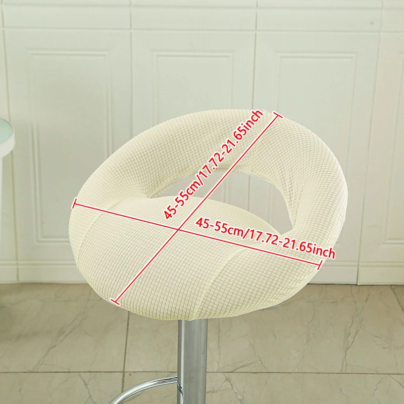 Hollowed-out Bar Stool Cover Semi-circular Elastic Universal High-leg Chair Covers Counter Irregular-shaped Lift Chair Protector