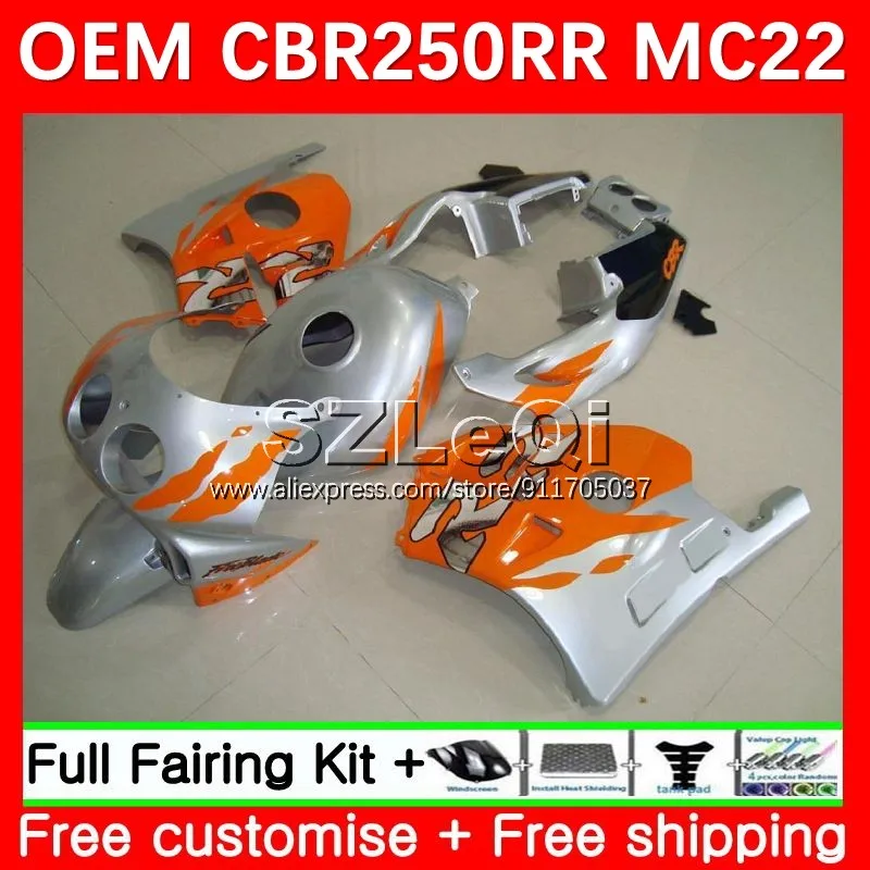 Orange Hot Injection For HONDA CBR250 CBR 250 RR CC 250RR 27No.22 CBR250RR 90 91 92 93 94 MC22 1995 1996 1997 1998 1999 Fairing