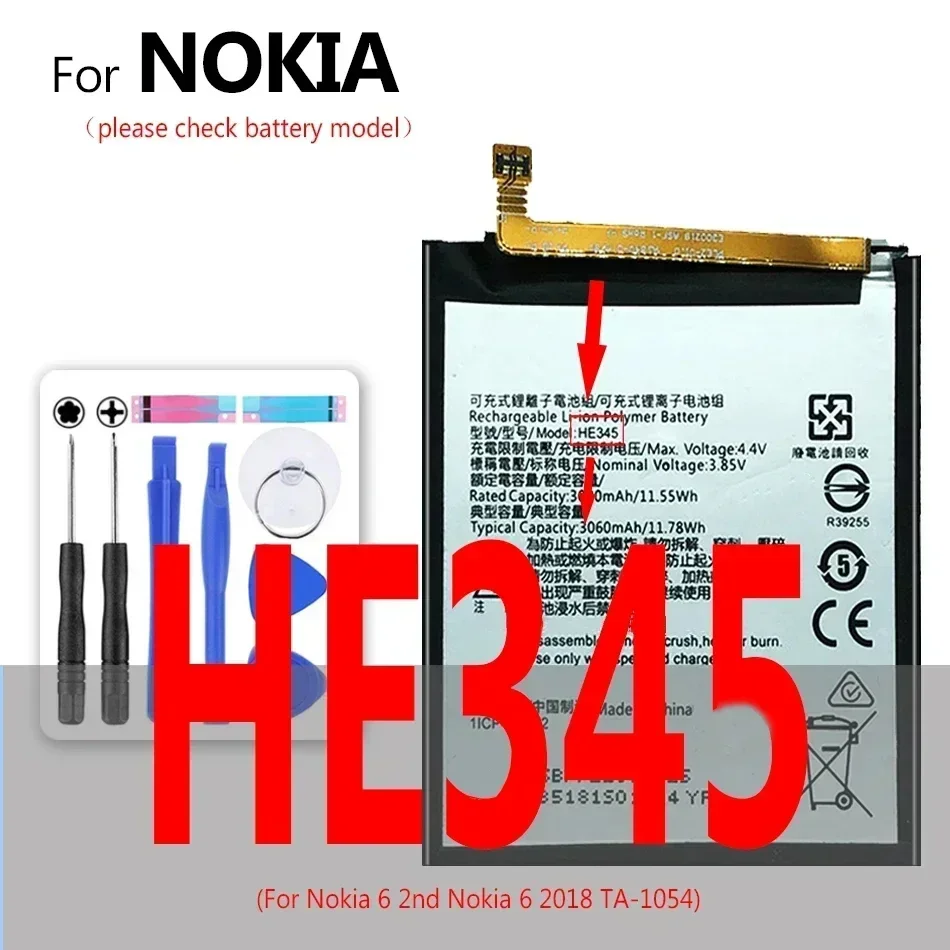 Battery BL 5C/4C HE338 HE319 HE330 HE351 WT240 HE321 HE336 HE345 HE344 HE316 HE317 HE335 For Nokia 2 3 3.1 3.2 5 6 6.1 2112 2118