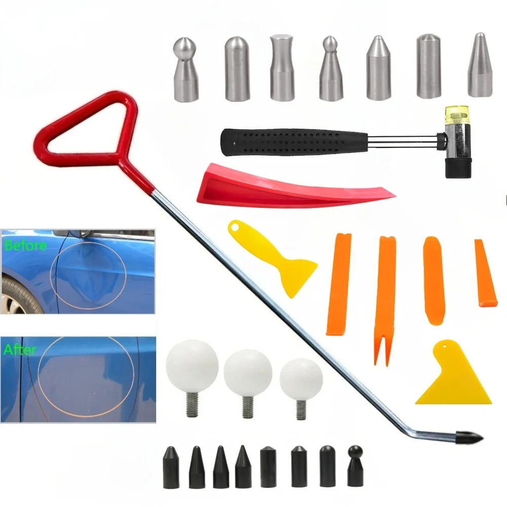 

Car Dent Repair Hail Dent Repair Tools Sheet Metal Dent Repair Pry Bar Pry Bar Hook Pry Bar Set Car Repair Tool Kit