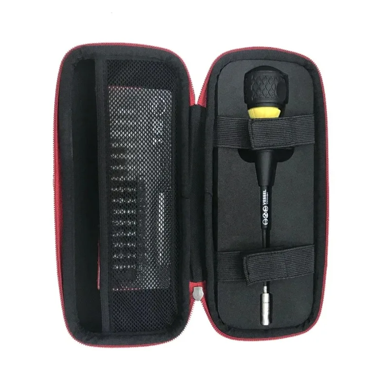 VESSEL 2200MBH31+BAG Replaceable 1/4-inch Phillips, Slotted, Torx, Hex Drill Bits Ratchet Screwdriver Set JIS Manual Tools
