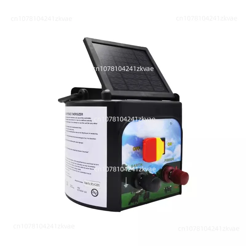 Solar Farm Fence Voltage Energizer Cattle Horses Sheep Elephant Electric Fence Accessories  0.3 Joule Without Battery