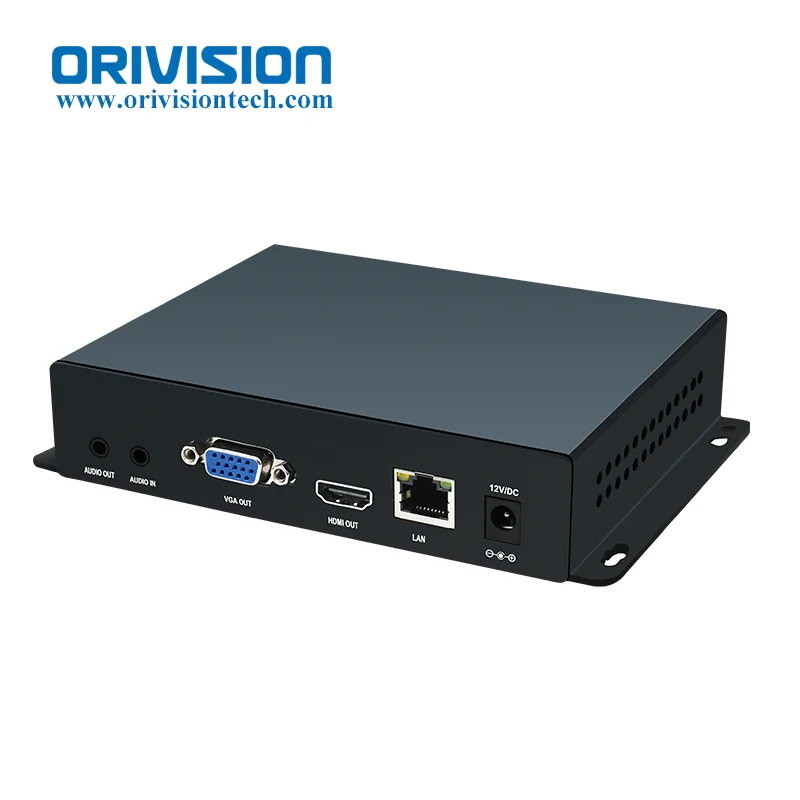 

H.265 4K UHD IP SRT RTMP RTSP to Video Decoder HDMI With Bidirection Audio Transmission