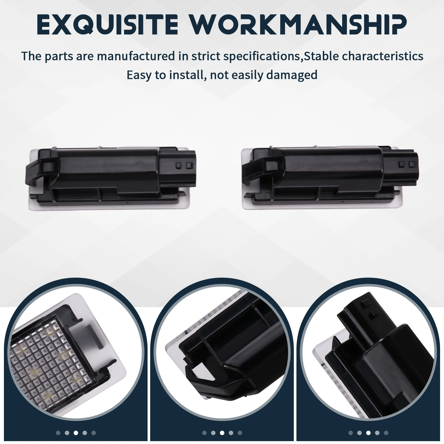 ABXN-Car LED أضواء لوحة الترخيص الخلفية 8200480127 لرينو كليو MK Espace Duster Laguan