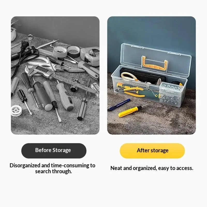 Sorting Box for Screws,Wrenches,Hardware Accessories,and Toys Tool Parts Storage Box Set Multi-Compartment Tool Organizer