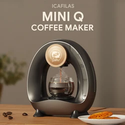 iCafilas MINI Q Coffee Maker Portable Americano Coffee Machine Compatible with Coffee Powder & Tea Home Office Cafeteria