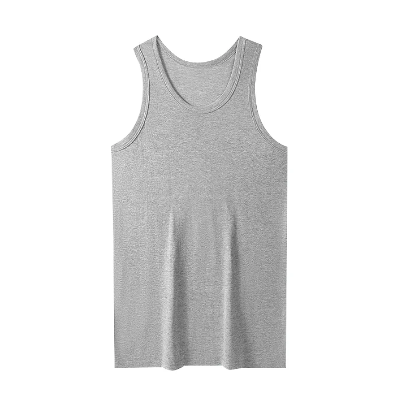 Herren-Tanktop aus Baumwolle für alle Jahreszeiten, bequem, schlank machend, für mittlere Altersgruppen, vielseitig, lässig, Sport-Basisshirt, Jugend-Fitness, ärmellos